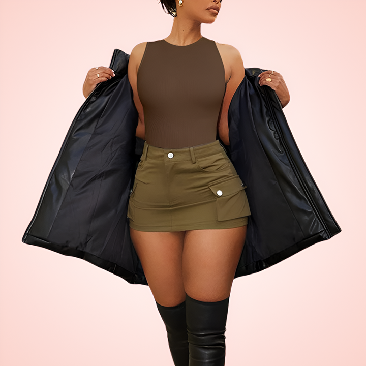 Sleeveless Round Neck Shaping Bodysuit