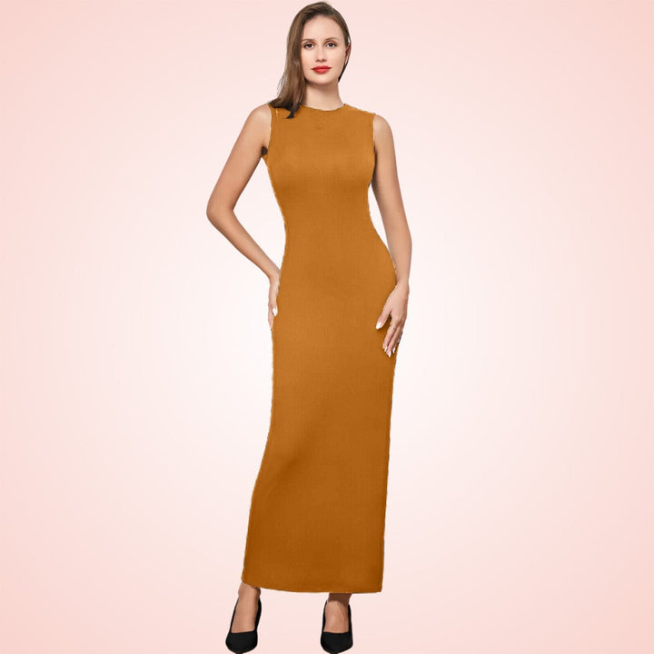 Seamless Bodycon Dress With Built In Shapewear