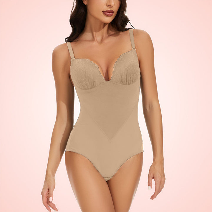 Women Lace Compression Bodysuit Shapewear