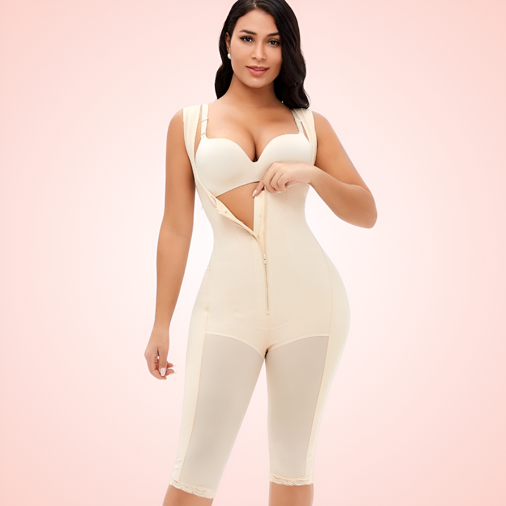 Open Bust Full Body Shapewear Bodysuit For Women