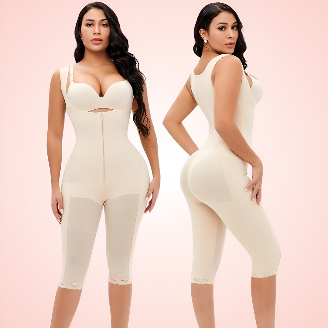 Open Bust Full Body Shapewear Bodysuit For Women