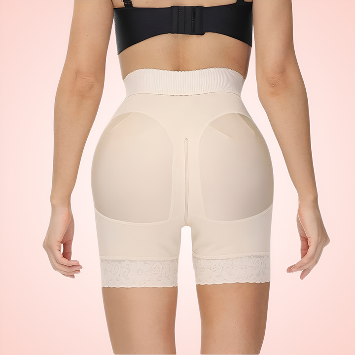 Women Waist Trainer Shorts with Hooks And Zipper