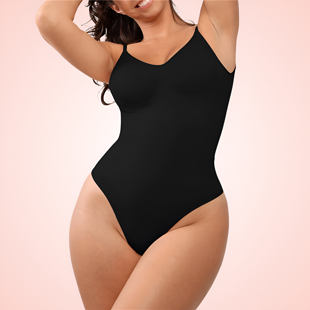 One Piece Low Back and Thong Shaping Bodysuit