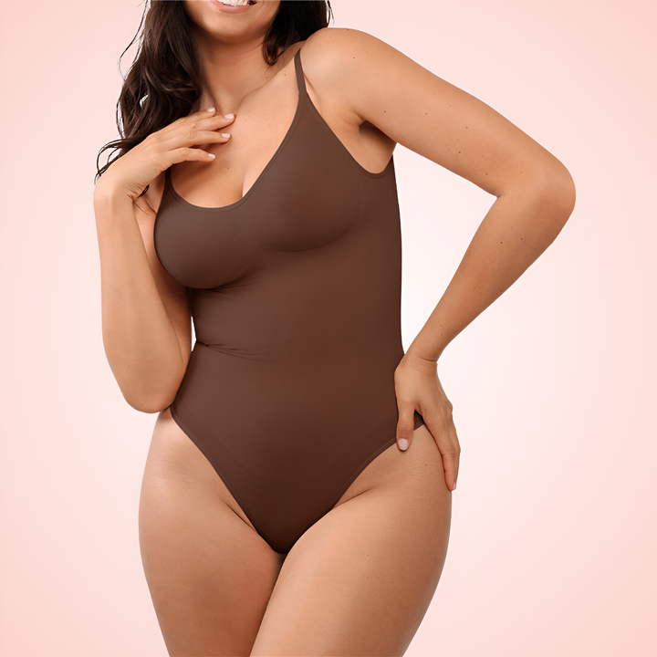One Piece Low Back and Thong Shaping Bodysuit